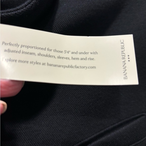 Banana Republic black mandarin collar soft knit blazer jacket new w tags. FALL - Picture 7 of 10